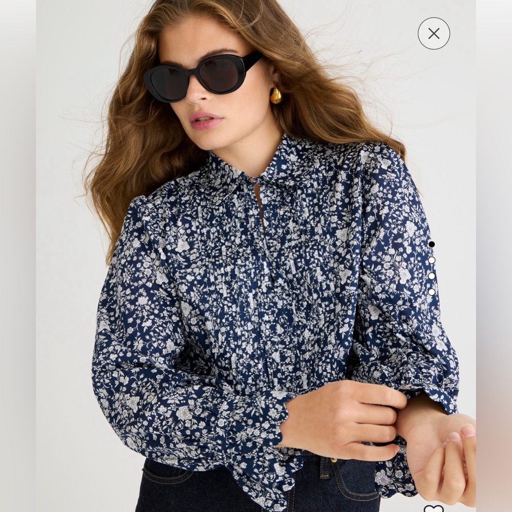 ***FINAL PRICE***

NWT-J Crew Summer Blooms pop over top Size XXS